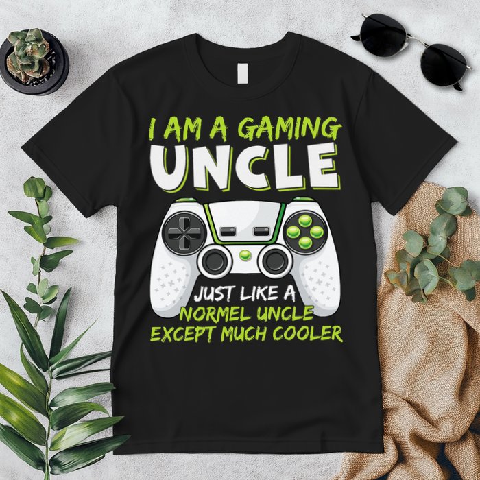 Crazy Uncle Funny Uncle Gaming Video Game Uncle Premium T-Shirt