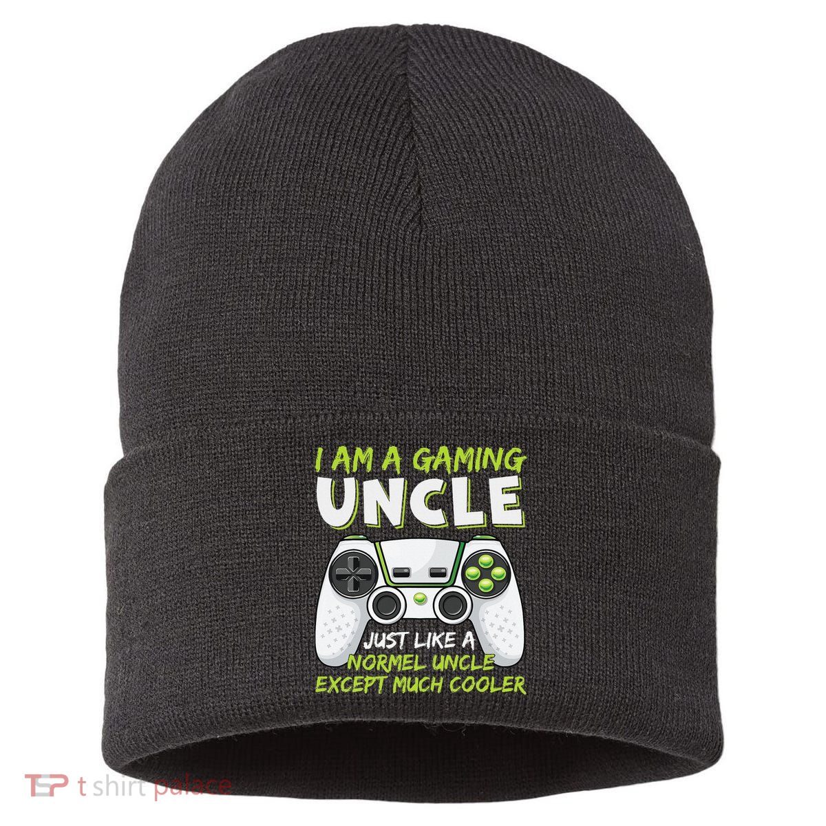 Crazy Uncle Funny Uncle Gaming Video Game Uncle Sustainable Knit Beanie