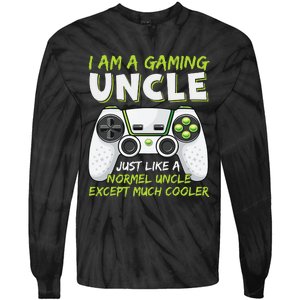 Crazy Uncle Funny Uncle Gaming Video Game Uncle Tie-Dye Long Sleeve Shirt