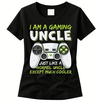 Crazy Uncle Funny Uncle Gaming Video Game Uncle Womens T-Shirt