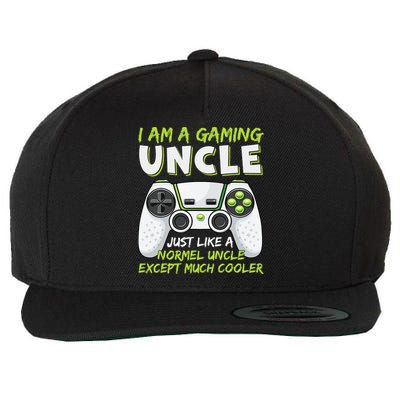 Crazy Uncle Funny Uncle Gaming Video Game Uncle Wool Snapback Cap