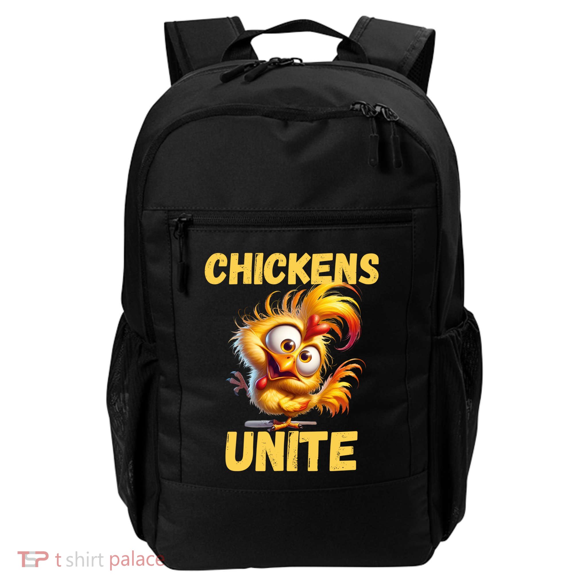 Chickens Unite Fun Yellow Chicken Daily Commute Backpack