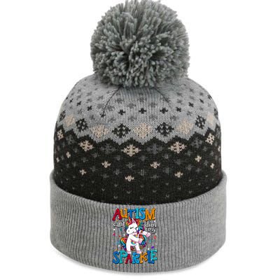 Cute Unicorn For Autism Mom Girl Gift Autism Awareness The Baniff Cuffed Pom Beanie