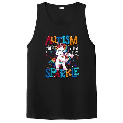 Cute Unicorn For Autism Mom Girl Gift Autism Awareness PosiCharge Competitor Tank