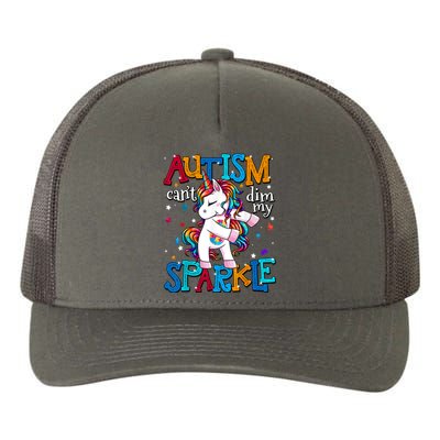 Cute Unicorn For Autism Mom Girl Gift Autism Awareness Yupoong Adult 5-Panel Trucker Hat