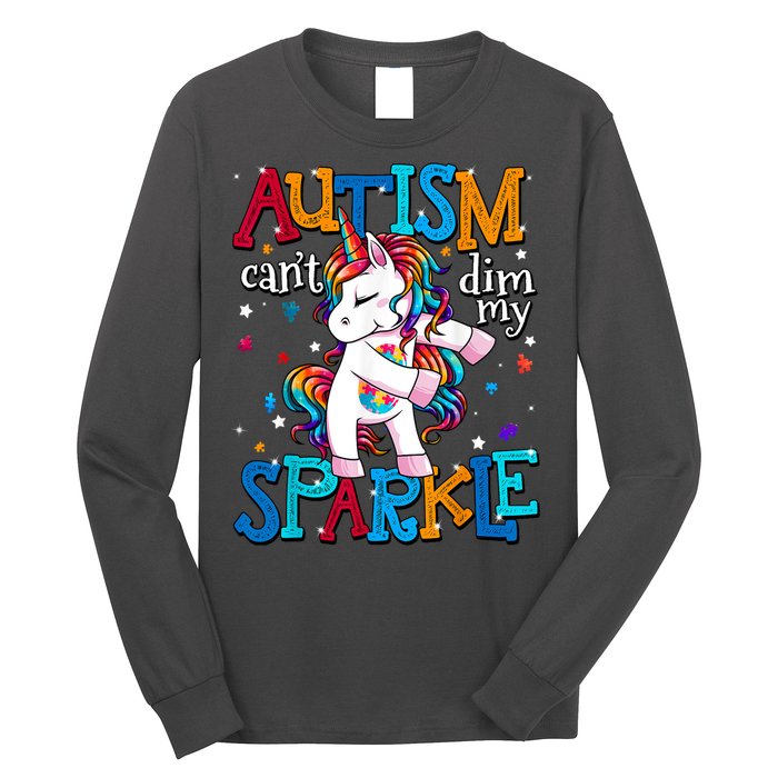 Cute Unicorn For Autism Mom Girl Gift Autism Awareness Long Sleeve Shirt