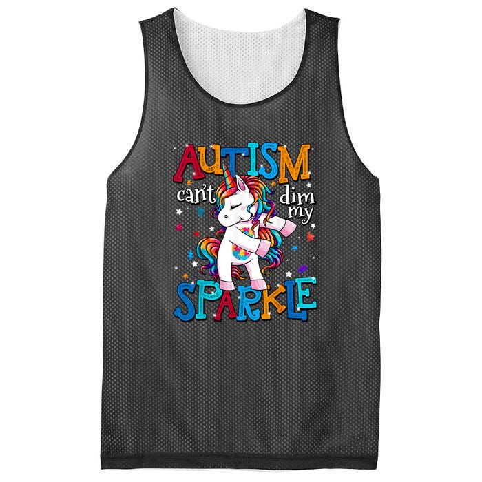 Cute Unicorn For Autism Mom Girl Gift Autism Awareness Mesh Reversible Basketball Jersey Tank