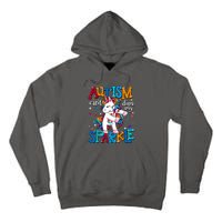 Cute Unicorn For Autism Mom Girl Gift Autism Awareness Tall Hoodie