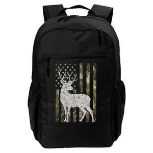 Camo Usa Flag Deer Elk Buck Camoflage Hunting Hunter Daily Commute Backpack