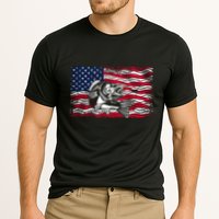 Cool Usa Flag With Fish Cooling Performance Crew T-Shirt