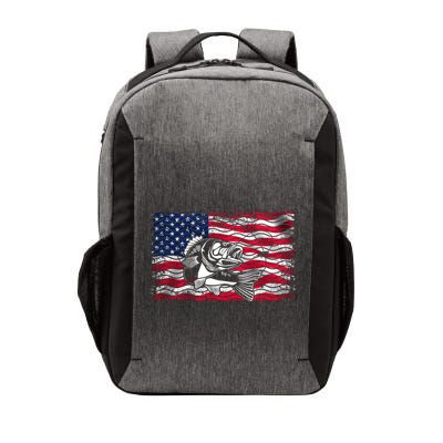 Cool Usa Flag With Fish Vector Backpack