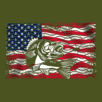 Cool Usa Flag With Fish Backpack