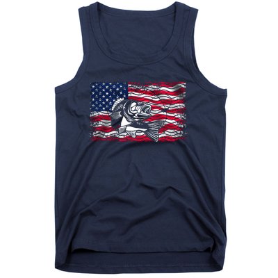 Cool Usa Flag With Fish Tank Top