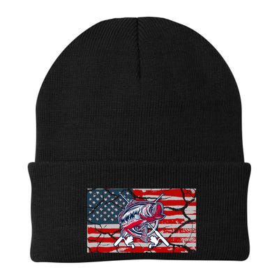 Cool Usa Fishing With Flag Beanie