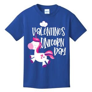 Cute Unicorn Face Valentine's Day Gift Tee Gift Kids T-Shirt