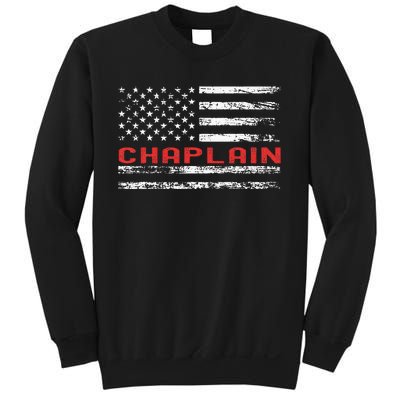 Chaplain Usa Flag Profession Retro Job Title Sweatshirt