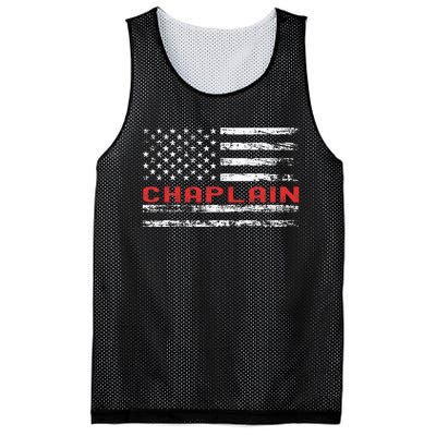 Chaplain Usa Flag Profession Retro Job Title Mesh Reversible Basketball Jersey Tank