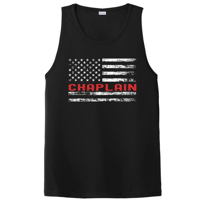 Chaplain Usa Flag Profession Retro Job Title PosiCharge Competitor Tank