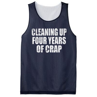 Cleaning Up Four Years Of Crap Funny Trump Mesh Reversible Basketball Jersey Tank