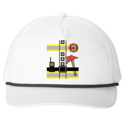 Cute Us Firefighter Costume Halloween Ready! Gift Snapback Five-Panel Rope Hat