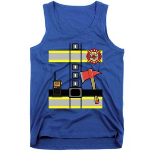 Cute Us Firefighter Costume Halloween Ready! Gift Tank Top