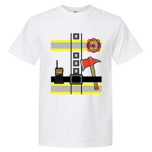 Cute Us Firefighter Costume Halloween Ready! Gift Garment-Dyed Heavyweight T-Shirt