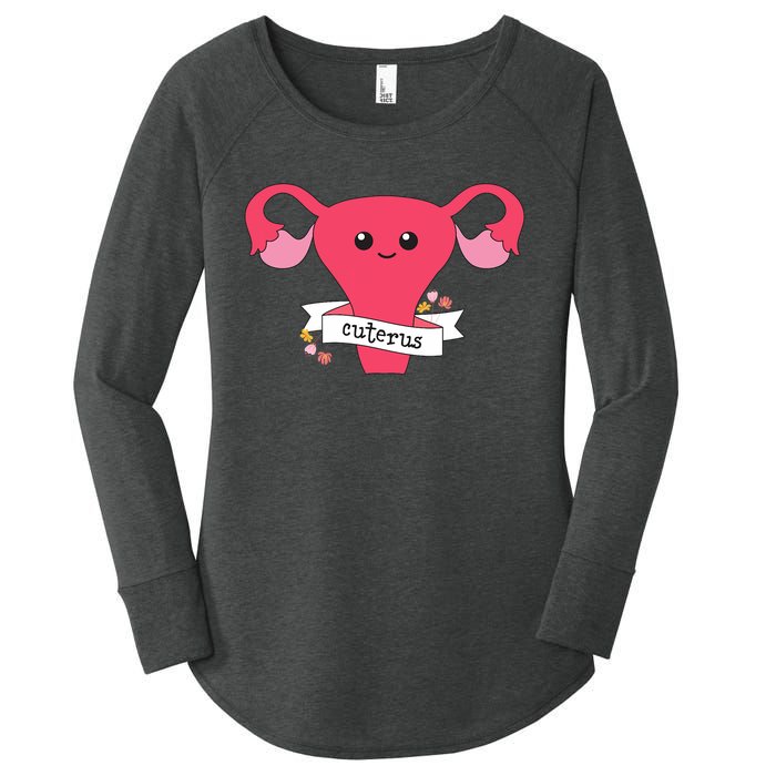 Cuterus Uterus Feminist Lgbt Feminism Women's Perfect Tri Tunic Long Sleeve Shirt