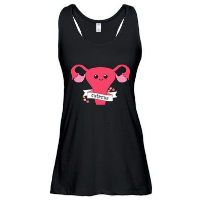 Cuterus Uterus Feminist Lgbt Feminism Ladies Essential Flowy Tank