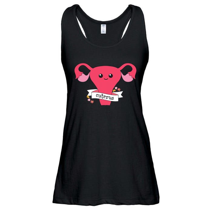 Cuterus Uterus Feminist Lgbt Feminism Ladies Essential Flowy Tank