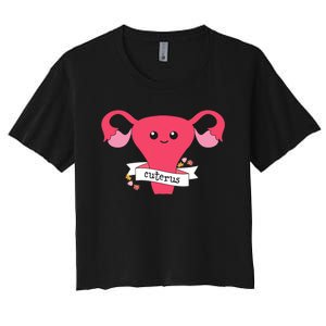 Cuterus Uterus Feminist Lgbt Feminism Women's Crop Top Tee