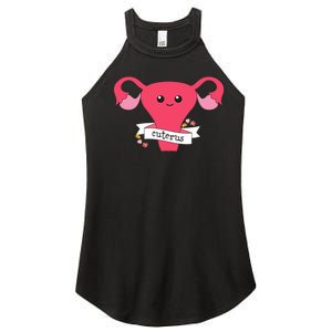 Cuterus Uterus Feminist Lgbt Feminism Women's Perfect Tri Rocker Tank