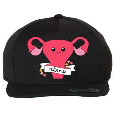 Cuterus Uterus Feminist Lgbt Feminism Wool Snapback Cap