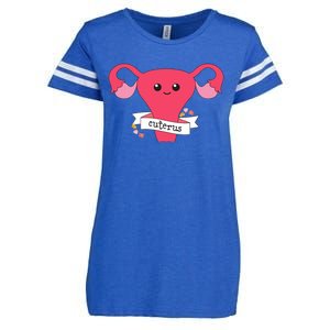 Cuterus Uterus Feminist Lgbt Feminism Enza Ladies Jersey Football T-Shirt