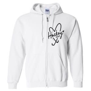 Classy Until FaceOff Ice Hockey Fan Full Zip Hoodie