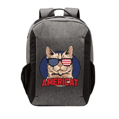 Cat US Flag Sunglasses Americat Cool 4th Of July Cat Vector Backpack