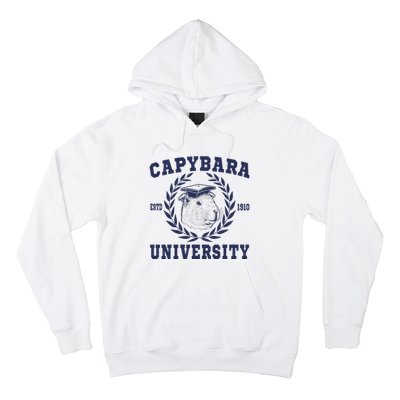 Capybara University Funny Capybara Meme Lover Hoodie