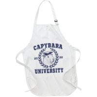 Capybara University Funny Capybara Meme Lover Full-Length Apron With Pockets