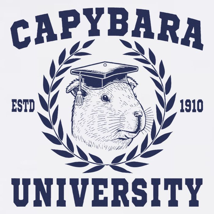 Capybara University Funny Capybara Meme Lover Button