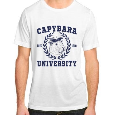 Capybara University Funny Capybara Meme Lover Adult ChromaSoft Performance T-Shirt