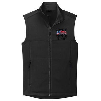 Cleaning Up Four Years Of Crap Funny Trump Garbage Truck Collective Smooth Fleece Vest