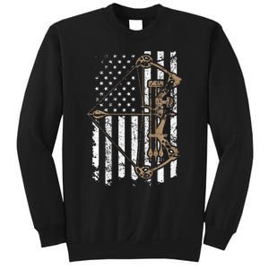 Camo Usa Flag Archery Compound Bow Bow Hunter Sweatshirt