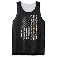 Camo Usa Flag Archery Compound Bow Bow Hunter Mesh Reversible Basketball Jersey Tank