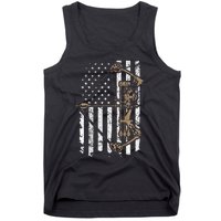 Camo Usa Flag Archery Compound Bow Bow Hunter Tank Top