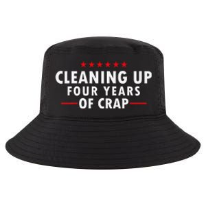 Cleaning Up Four Years Of Crap Funny Trump Cool Comfort Performance Bucket Hat