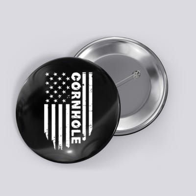 Cornhole Us Flag Button