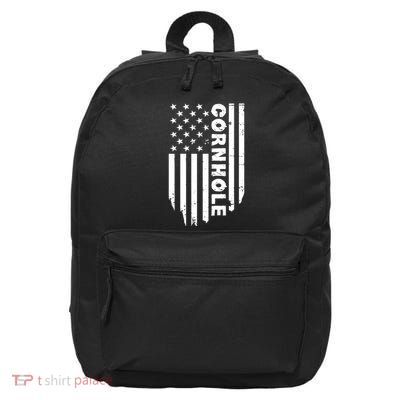 Cornhole Us Flag 16 in Basic Backpack