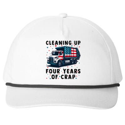 Cleaning Up Four Years Of Crap Trump Garbage Truck Snapback Five-Panel Rope Hat