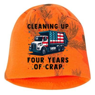 Cleaning Up Four Years Of Crap Trump Garbage Truck Kati - Camo Knit Beanie