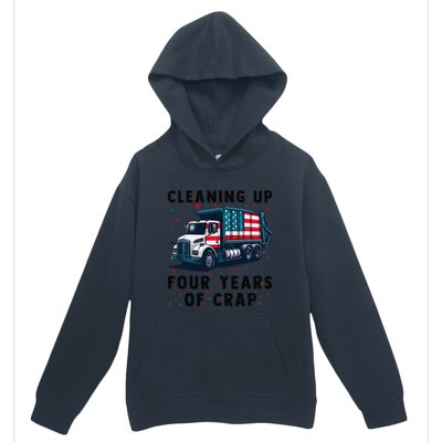 Cleaning Up Four Years Of Crap Trump Garbage Truck Urban Pullover Hoodie