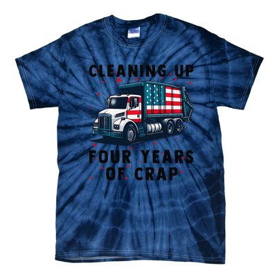 Cleaning Up Four Years Of Crap Trump Garbage Truck Tie-Dye T-Shirt